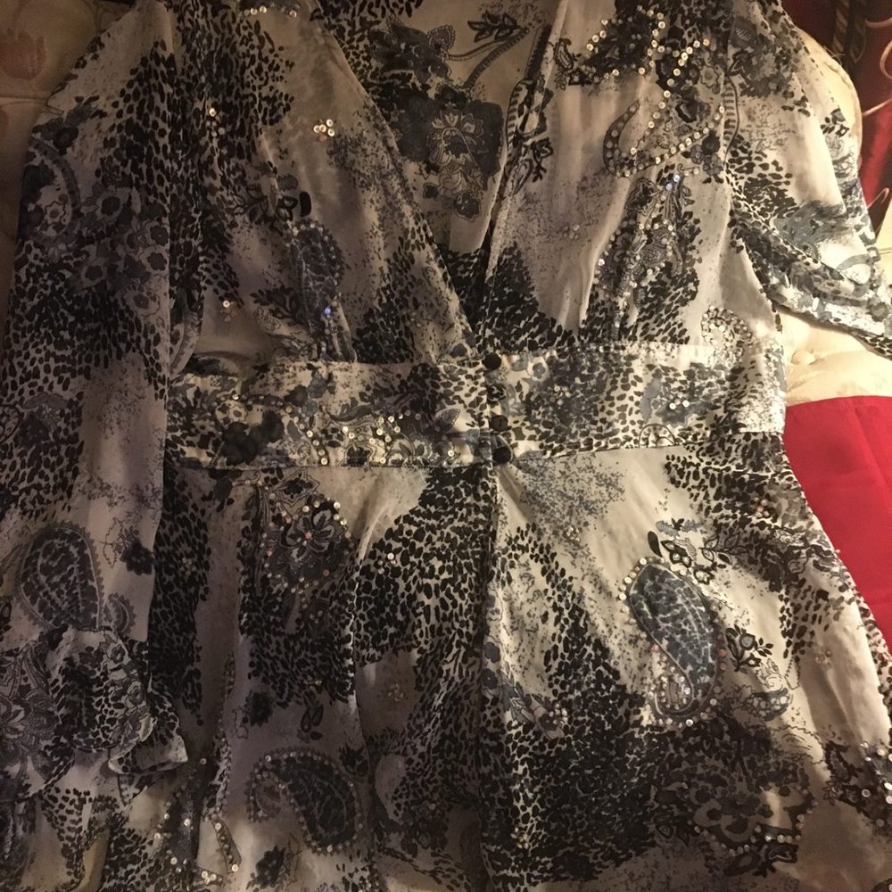 Sheer women’s jacket with stones signature brand